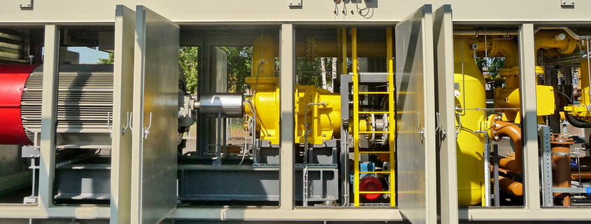 BCS of fuel gas based on a screw compressor